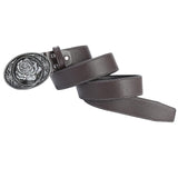 Maxbell Vintage Style Mens Belt PU Leather Adjustable for Casual Coffee
