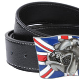 Maxbell Retro cowgirl Belt PU Leather for Business Boyfriend Husband Black