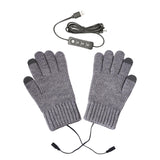 Maxbell Heating Thermal Gloves 3 Temperature Level Electric Heated Gloves for Skiing Gray