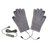 Maxbell Heating Thermal Gloves 3 Temperature Level Electric Heated Gloves for Skiing Gray