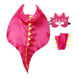 Maxbell Dragon Clothing Trick or Treating Cape Cosplay Cartoon for Halloween Gifts Red