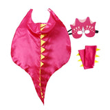 Maxbell Dragon Clothing Trick or Treating Cape Cosplay Cartoon for Halloween Gifts Red