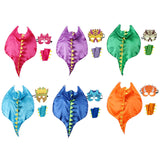 Maxbell Dragon Clothing Trick or Treating Cape Cosplay Cartoon for Halloween Gifts Red