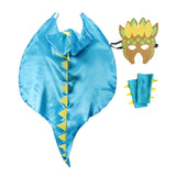 Maxbell Dragon Clothing Trick or Treating Cape Cosplay Cartoon for Halloween Gifts Azure