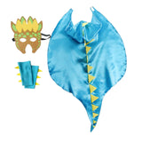 Maxbell Dragon Clothing Trick or Treating Cape Cosplay Cartoon for Halloween Gifts Azure