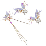 Maxbell Women Hair Sticks Accessories Chopstick Hairpins Tassel Hairpin for Bridal