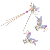 Maxbell Women Hair Sticks Accessories Chopstick Hairpins Tassel Hairpin for Bridal