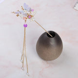 Maxbell Women Hair Sticks Accessories Chopstick Hairpins Tassel Hairpin for Bridal