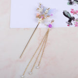 Maxbell Women Hair Sticks Accessories Chopstick Hairpins Tassel Hairpin for Bridal