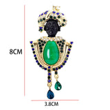 Maxbell Arab Style Brooch Pin Jewelry Lapel Pins Alloy Brooch for Clothes Hat Party