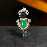 Maxbell Arab Style Brooch Pin Jewelry Lapel Pins Alloy Brooch for Clothes Hat Party