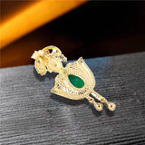 Maxbell Arab Style Brooch Pin Jewelry Lapel Pins Alloy Brooch for Clothes Hat Party