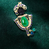 Maxbell Arab Style Brooch Pin Jewelry Lapel Pins Alloy Brooch for Clothes Hat Party