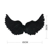 Maxbell Wing Feather Triangle Fork Headwear Set Comfortable for Party Festivals Small