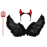 Maxbell Wing Feather Triangle Fork Headwear Set Comfortable for Party Festivals Medium
