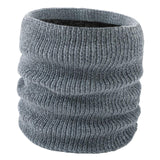 Maxbell Neck Warmer Knitted Stylish Tube Windproof for Adult Ski Cold Weather Gray