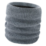 Maxbell Neck Warmer Knitted Stylish Tube Windproof for Adult Ski Cold Weather Gray