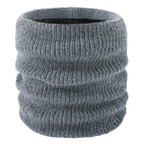 Maxbell Neck Warmer Knitted Stylish Tube Windproof for Adult Ski Cold Weather Gray