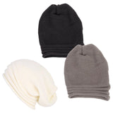 Maxbell Winter Beanie Hats Soft Breathable for Hiking Walking Adults Men Women black