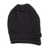 Maxbell Winter Beanie Hats Soft Breathable for Hiking Walking Adults Men Women black