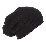 Maxbell Winter Beanie Hats Soft Breathable for Hiking Walking Adults Men Women black