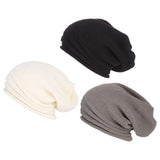 Maxbell Winter Beanie Hats Soft Breathable for Hiking Walking Adults Men Women black