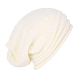 Maxbell Winter Beanie Hats Soft Breathable for Hiking Walking Adults Men Women white