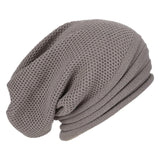 Maxbell Winter Beanie Hats Soft Breathable for Hiking Walking Adults Men Women gray