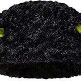 Maxbell Sheep Ears Hat Unique Winter Hat Handmade Furry for Female Teen Girls Ladies Black