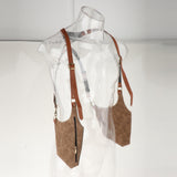 Maxbell Underarm Strap Wallet Pocket Purse Pack Riding Safety Phone Shoulder Pouch Khaki