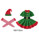 Maxbell Elf Costume Dress up Hat Christmas Outfit for Party Festival Halloween 100cm