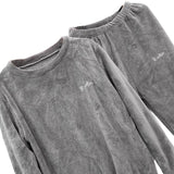 Maxbell Women Pajama Sets Sleepwear Winter Long Sleeve Round Neck Warm Baggy