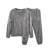Maxbell Women Pajama Sets Sleepwear Winter Long Sleeve Round Neck Warm Baggy