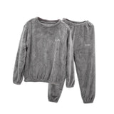 Maxbell Women Pajama Sets Sleepwear Winter Long Sleeve Round Neck Warm Baggy