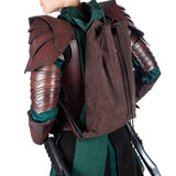 Maxbell Large Medieval Backpack Rucksack Carry On Daypack for Hiking Travel Outdoor coffee