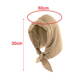 Maxbell Women Headscarf Triangle Shawl Windproof Light and Warm Down Hat Khaki