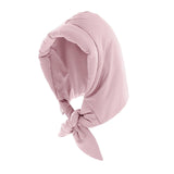 Maxbell Women Headscarf Triangle Shawl Windproof Light and Warm Down Hat Pink