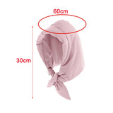 Maxbell Women Headscarf Triangle Shawl Windproof Light and Warm Down Hat Pink