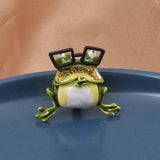 Maxbell Cartoon Frog Brooch Creative Alloy Fashion Tie Pins for Coat Party Men Women