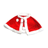Maxbell Red Velvet Cape Dress up Christmas Costume Cloak for Carnival Xmas Supplies Kid