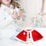 Maxbell Red Velvet Cape Dress up Christmas Costume Cloak for Carnival Xmas Supplies Kid