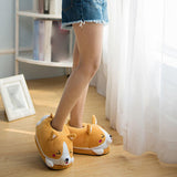 Maxbell Cartoon Dog Slippers Non Slip Size 35 to 41 Animal Flats for Adults Gift