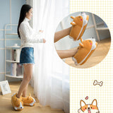 Maxbell Cartoon Dog Slippers Non Slip Size 35 to 41 Animal Flats for Adults Gift