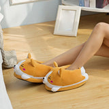 Maxbell Cartoon Dog Slippers Non Slip Size 35 to 41 Animal Flats for Adults Gift