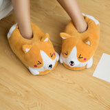 Maxbell Cartoon Dog Slippers Non Slip Size 35 to 41 Animal Flats for Adults Gift
