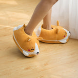 Maxbell Cartoon Dog Slippers Non Slip Size 35 to 41 Animal Flats for Adults Gift