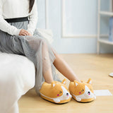 Maxbell Cartoon Dog Slippers Non Slip Size 35 to 41 Animal Flats for Adults Gift