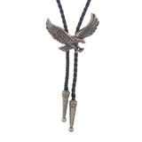 Maxbell Alloy Bolo Tie Eagle Pendant Necktie Jewelry Retro Style Adjustable Necklace Bronze