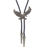 Maxbell Alloy Bolo Tie Eagle Pendant Necktie Jewelry Retro Style Adjustable Necklace Bronze