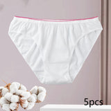 Maxbell 5x Women Disposable Underwear Panties Handy White for Travel Lady Girls XL